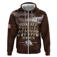 Remembering Tuskegee Airmen Hoodie Heroes of the 332nd Squadron Retro Style - Wonder Print Shop