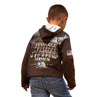 Remembering Tuskegee Airmen Kid Hoodie Heroes of the 332nd Squadron Retro Style - Wonder Print Shop