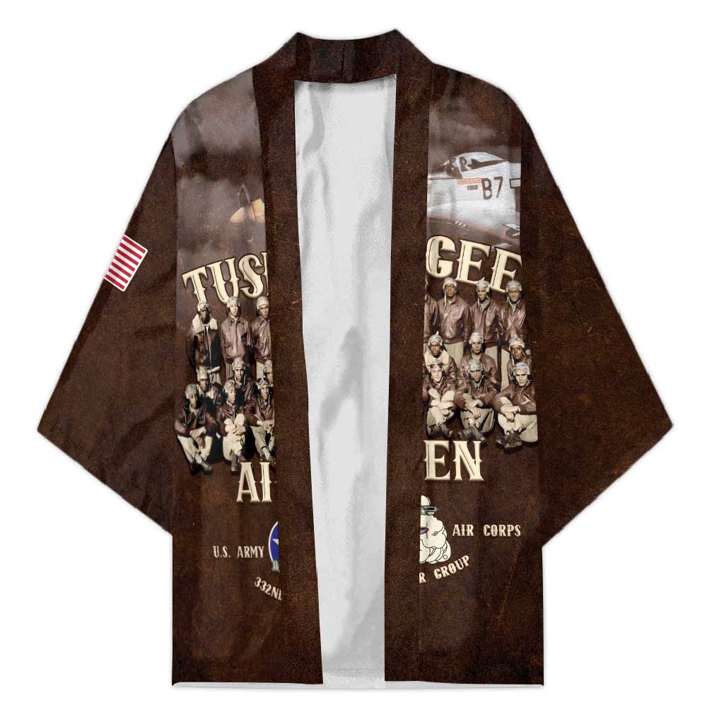 Remembering Tuskegee Airmen Kimono Heroes of the 332nd Squadron Retro Style - Wonder Print Shop