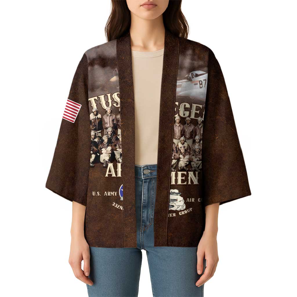 Remembering Tuskegee Airmen Kimono Heroes of the 332nd Squadron Retro Style - Wonder Print Shop