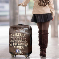 Remembering Tuskegee Airmen Luggage Cover Heroes of the 332nd Squadron Retro Style - Wonder Print Shop