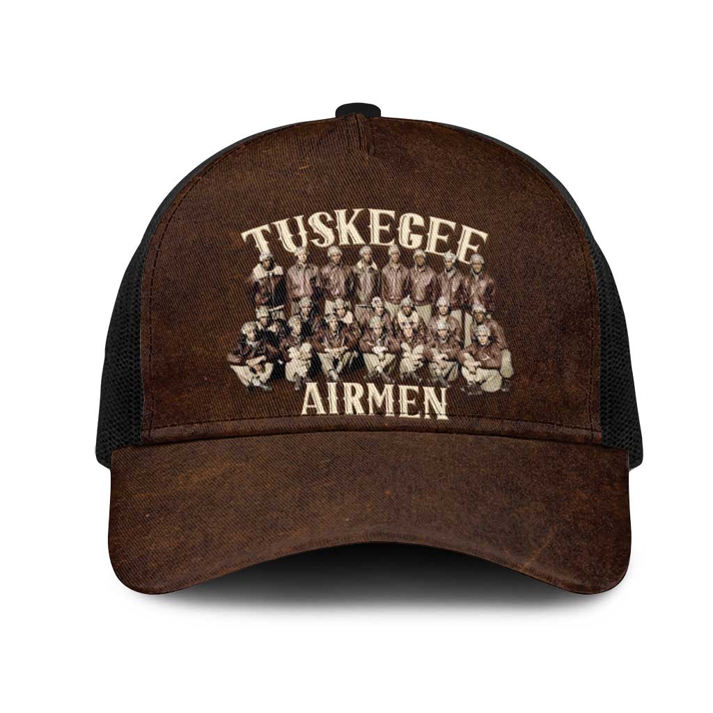 Remembering Tuskegee Airmen Mesh Trucker Cap Heroes of the 332nd Squadron Retro Style - Wonder Print Shop