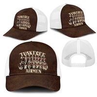 Remembering Tuskegee Airmen Mesh Trucker Cap Heroes of the 332nd Squadron Retro Style - Wonder Print Shop