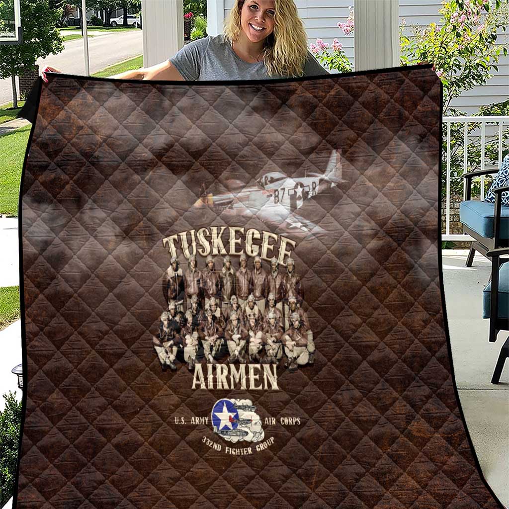 Remembering Tuskegee Airmen Quilt Heroes of the 332nd Squadron Retro Style - Wonder Print Shop