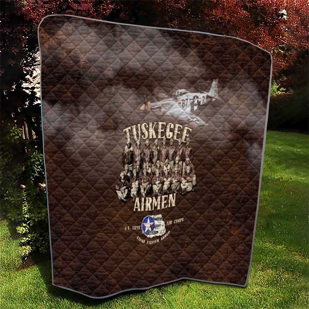 Remembering Tuskegee Airmen Quilt Heroes of the 332nd Squadron Retro Style - Wonder Print Shop