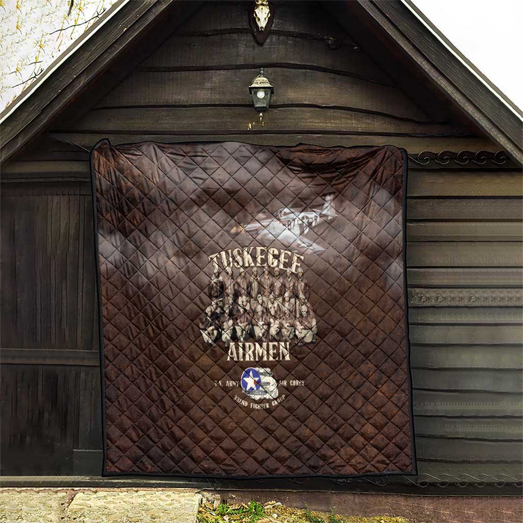 Remembering Tuskegee Airmen Quilt Heroes of the 332nd Squadron Retro Style - Wonder Print Shop