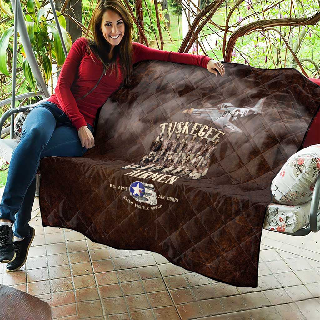 Remembering Tuskegee Airmen Quilt Heroes of the 332nd Squadron Retro Style - Wonder Print Shop