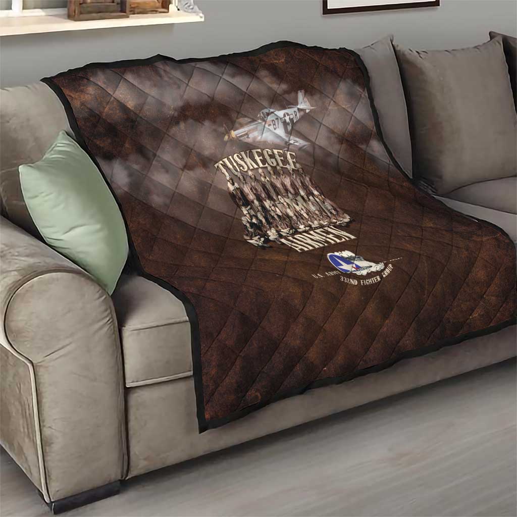 Remembering Tuskegee Airmen Quilt Heroes of the 332nd Squadron Retro Style - Wonder Print Shop