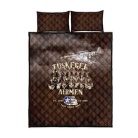 Remembering Tuskegee Airmen Quilt Bed Set Heroes of the 332nd Squadron Retro Style - Wonder Print Shop