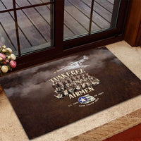 Remembering Tuskegee Airmen Rubber Doormat Heroes of the 332nd Squadron Retro Style - Wonder Print Shop