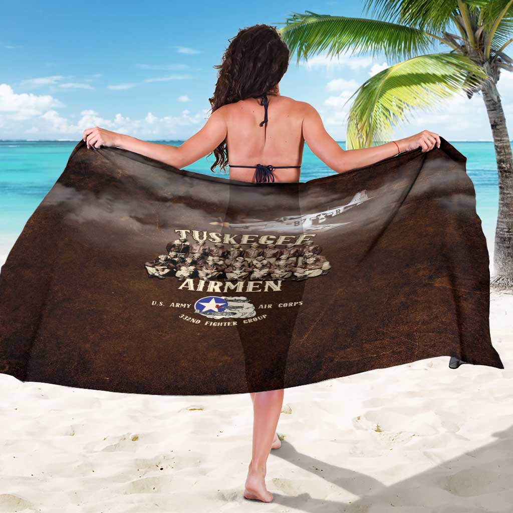 Remembering Tuskegee Airmen Sarong Heroes of the 332nd Squadron Retro Style - Wonder Print Shop