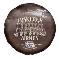 Remembering Tuskegee Airmen Spare Tire Cover Heroes of the 332nd Squadron Retro Style - Wonder Print Shop