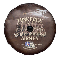 Remembering Tuskegee Airmen Spare Tire Cover Heroes of the 332nd Squadron Retro Style - Wonder Print Shop