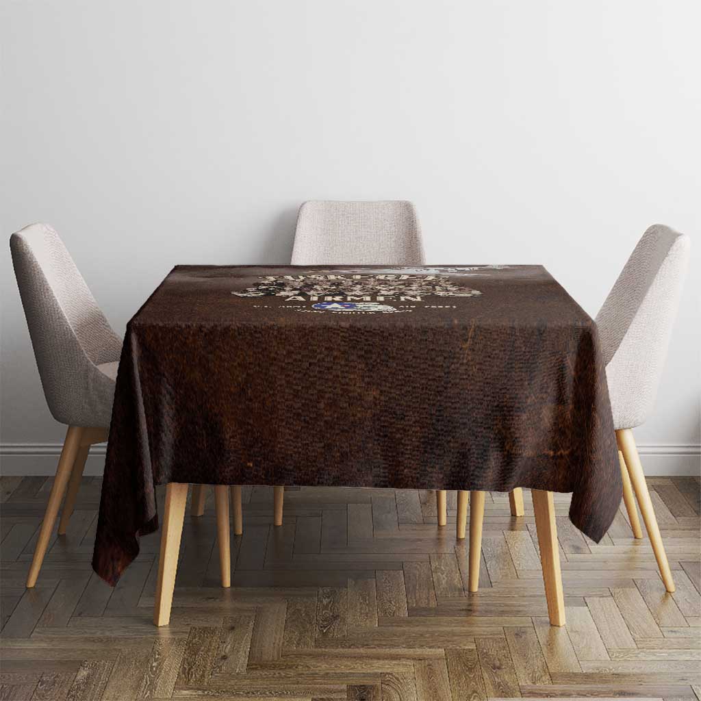 Remembering Tuskegee Airmen Tablecloth Heroes of the 332nd Squadron Retro Style - Wonder Print Shop