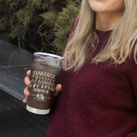 Remembering Tuskegee Airmen Tumbler Cup Heroes of the 332nd Squadron Retro Style - Wonder Print Shop