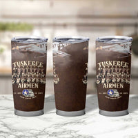 Remembering Tuskegee Airmen Tumbler Cup Heroes of the 332nd Squadron Retro Style - Wonder Print Shop