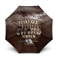 Remembering Tuskegee Airmen Umbrella Heroes of the 332nd Squadron Retro Style - Wonder Print Shop