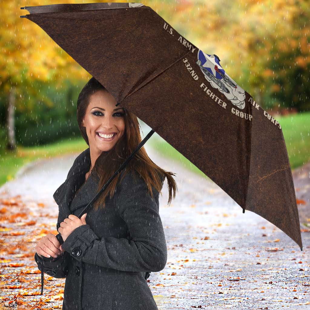 Remembering Tuskegee Airmen Umbrella Heroes of the 332nd Squadron Retro Style - Wonder Print Shop