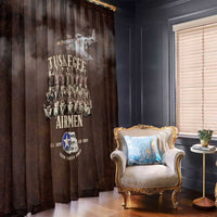 Remembering Tuskegee Airmen Window Curtain Heroes of the 332nd Squadron Retro Style - Wonder Print Shop