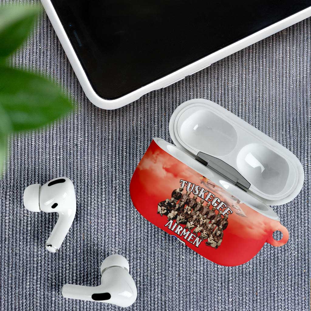 Remembering Tuskegee Airmen AirPods Case Heroes of the 332nd Squadron Red Art - Wonder Print Shop