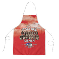 Remembering Tuskegee Airmen Apron Heroes of the 332nd Squadron Red Art - Wonder Print Shop