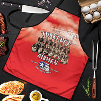 Remembering Tuskegee Airmen Apron Heroes of the 332nd Squadron Red Art - Wonder Print Shop