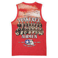 Remembering Tuskegee Airmen Basketball Jersey Heroes of the 332nd Squadron Red Art - Wonder Print Shop