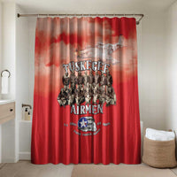 Remembering Tuskegee Airmen Bathroom Set Heroes of the 332nd Squadron Red Art - Wonder Print Shop
