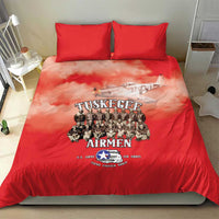 Remembering Tuskegee Airmen Bedding Set Heroes of the 332nd Squadron Red Art - Wonder Print Shop