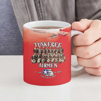 Remembering Tuskegee Airmen Ceramic Mug Heroes of the 332nd Squadron Red Art - Wonder Print Shop