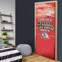 Remembering Tuskegee Airmen Door Cover Heroes of the 332nd Squadron Red Art - Wonder Print Shop
