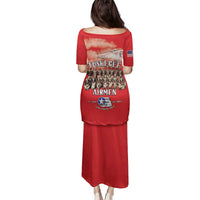Remembering Tuskegee Airmen Family Matching Puletasi and Hawaiian Shirt Heroes of the 332nd Squadron Red Art - Wonder Print Shop