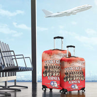Remembering Tuskegee Airmen Luggage Cover Heroes of the 332nd Squadron Red Art - Wonder Print Shop