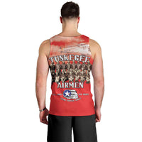 Remembering Tuskegee Airmen Men Tank Top Heroes of the 332nd Squadron Red Art - Wonder Print Shop