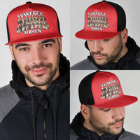 Remembering Tuskegee Airmen Mesh Trucker Cap Heroes of the 332nd Squadron Red Art - Wonder Print Shop