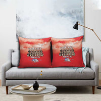 Remembering Tuskegee Airmen Pillow Cover Heroes of the 332nd Squadron Red Art - Wonder Print Shop