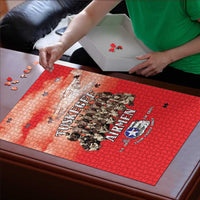 Remembering Tuskegee Airmen Puzzle Heroes of the 332nd Squadron Red Art - Wonder Print Shop