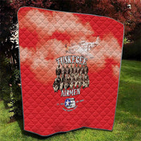Remembering Tuskegee Airmen Quilt Heroes of the 332nd Squadron Red Art - Wonder Print Shop