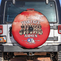 Remembering Tuskegee Airmen Spare Tire Cover Heroes of the 332nd Squadron Red Art - Wonder Print Shop