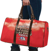Remembering Tuskegee Airmen Travel Bag Heroes of the 332nd Squadron Red Art - Wonder Print Shop