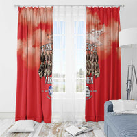 Remembering Tuskegee Airmen Window Curtain Heroes of the 332nd Squadron Red Art - Wonder Print Shop