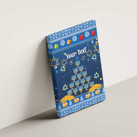 Personalised Jewish Hanukkah Xmas Canvas Wall Art Merry Chrismukkah - Wonder Print Shop