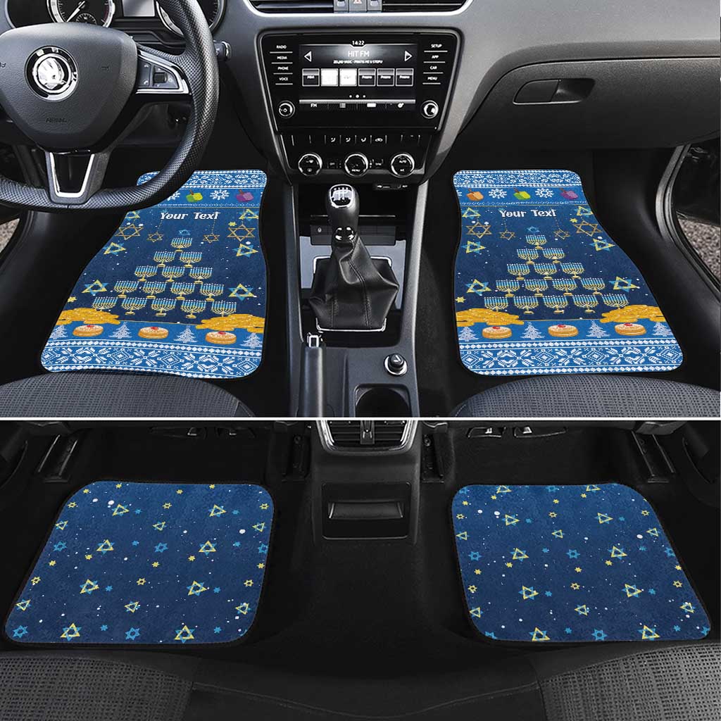 Personalised Jewish Hanukkah Xmas Car Mats Merry Chrismukkah - Wonder Print Shop