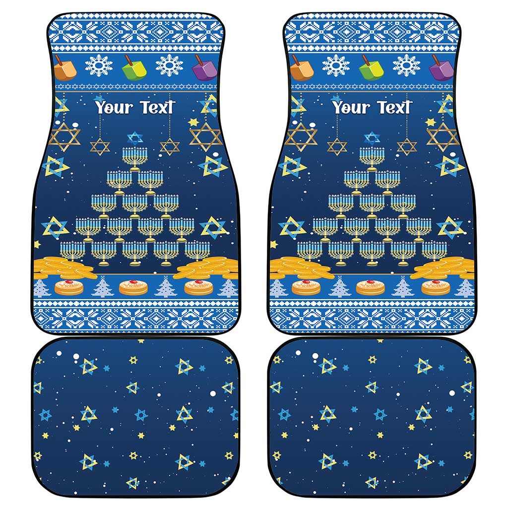 Personalised Jewish Hanukkah Xmas Car Mats Merry Chrismukkah - Wonder Print Shop