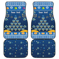 Personalised Jewish Hanukkah Xmas Car Mats Merry Chrismukkah - Wonder Print Shop