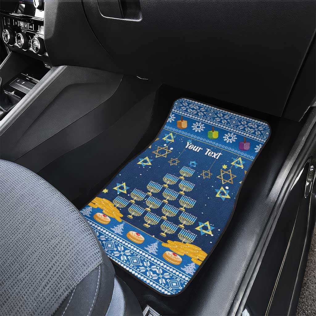 Personalised Jewish Hanukkah Xmas Car Mats Merry Chrismukkah - Wonder Print Shop