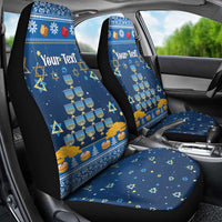 Personalised Jewish Hanukkah Xmas Car Seat Cover Merry Chrismukkah - Wonder Print Shop