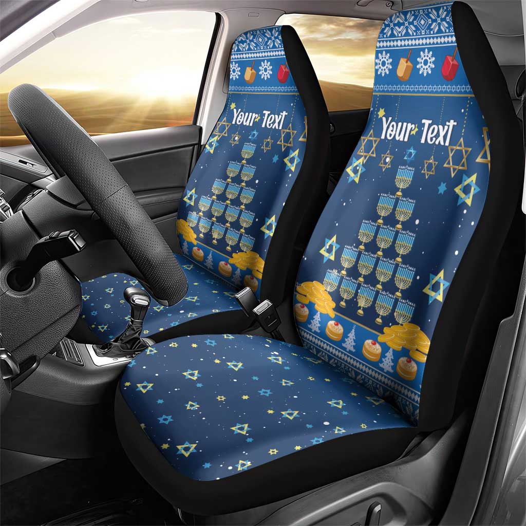Personalised Jewish Hanukkah Xmas Car Seat Cover Merry Chrismukkah - Wonder Print Shop