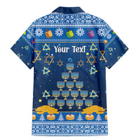 Personalised Jewish Hanukkah Xmas Family Matching Mermaid Dress and Hawaiian Shirt Merry Chrismukkah - Wonder Print Shop