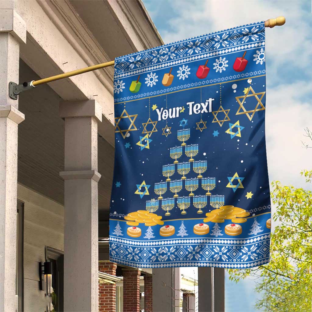 Personalised Jewish Hanukkah Xmas Garden Flag Merry Chrismukkah - Wonder Print Shop